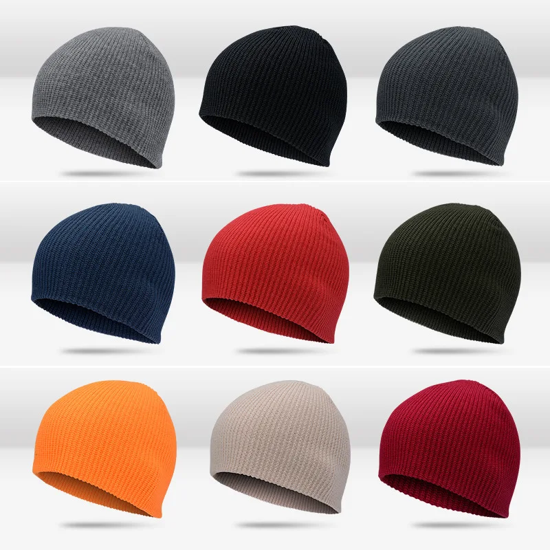 

Men's and Women's Winter Korean Style Thermal Knitting Woolen Cap Thickened Cotton Hat Youth Cold-Proof Outdoor Cycling Trend