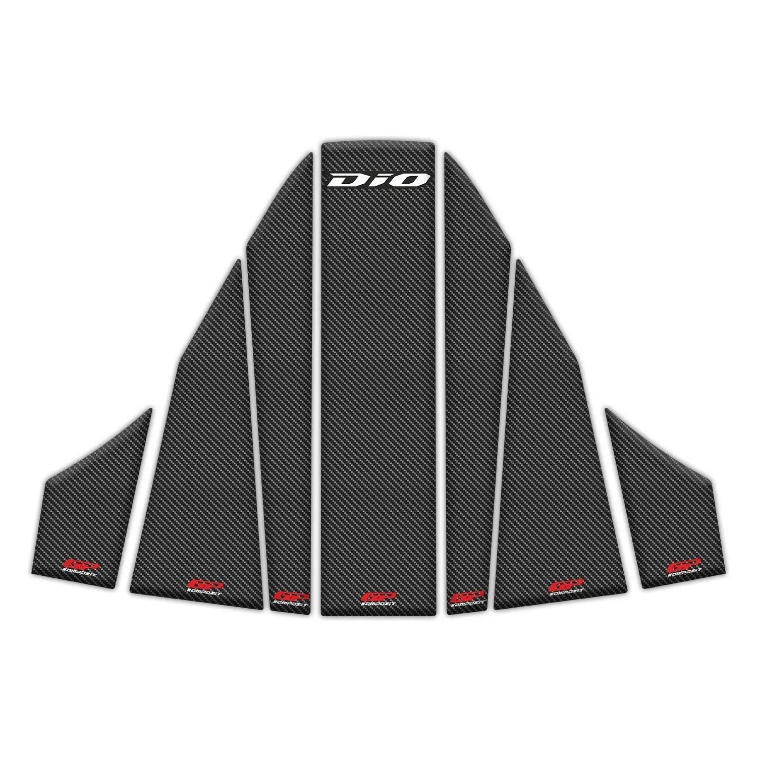 

GP Composite Dio 2021-2022 Compatible Tank Pad Set Carbon
