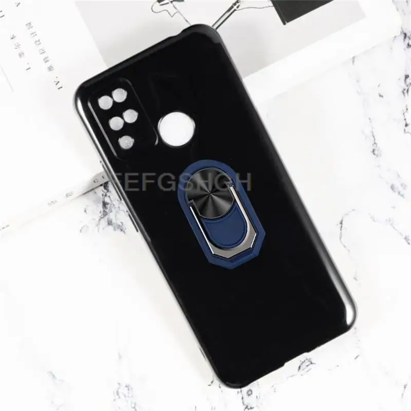 Durable Soft TPU Silicone Case with Back Finger Ring