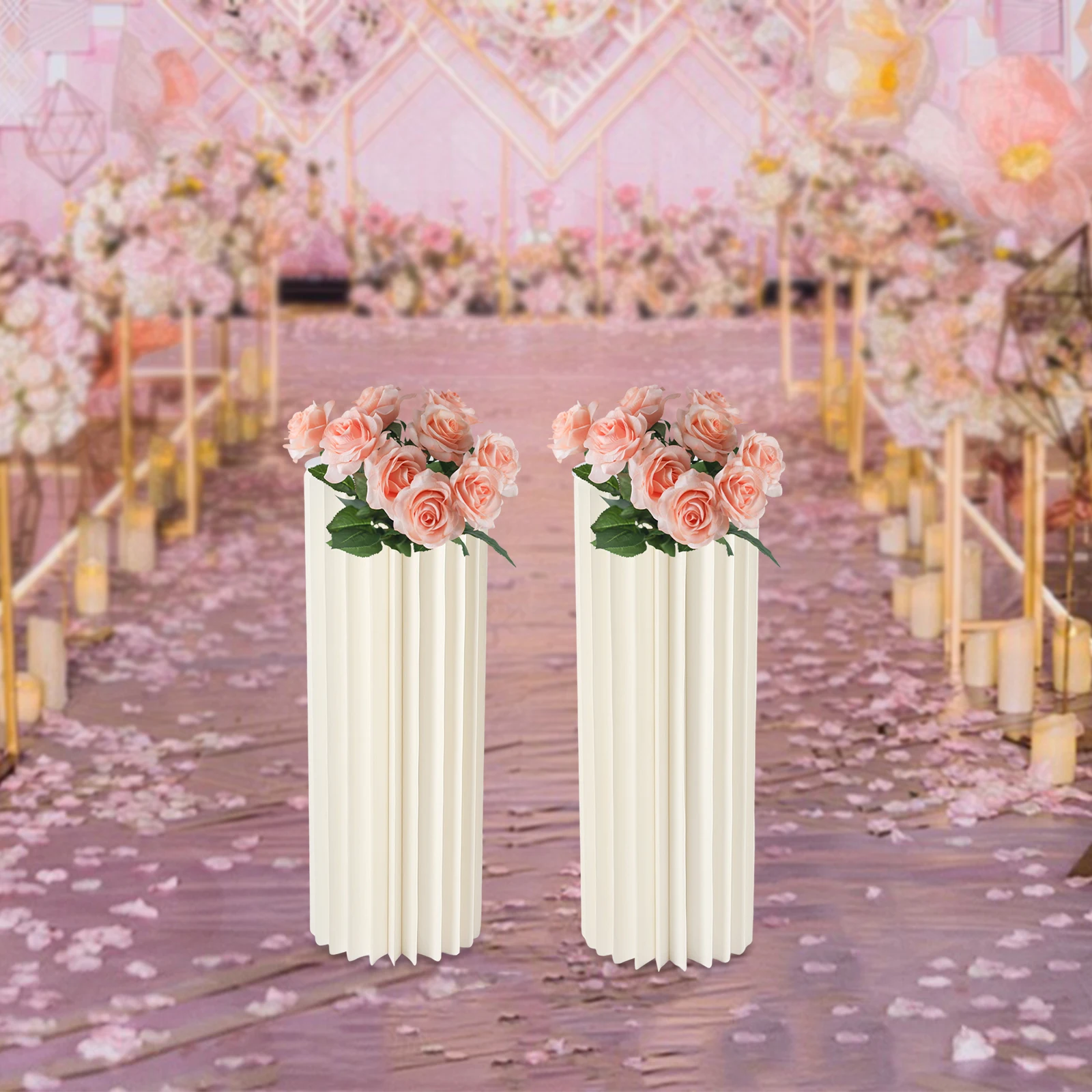 

Reusable Stand Wedding Centerpieces Cardboard Vases for Party Tables Decor
