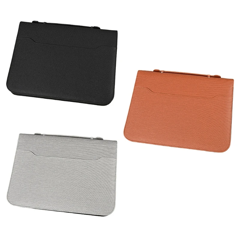 

PU Leather File Folder with Calculator Document Pads Bag