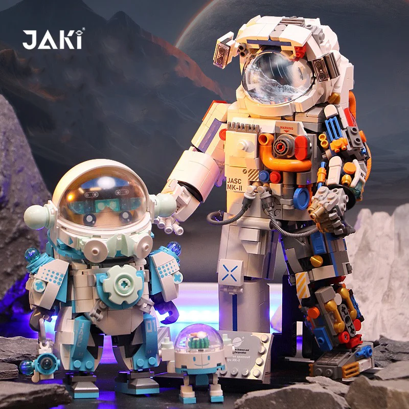 Moc Space Astronaut Bausteine Set Città Kreative Mond Satellitare Raumfahrer Figuren Bau Ziegel Diy Spielzeug Fur Kinder Geschenk