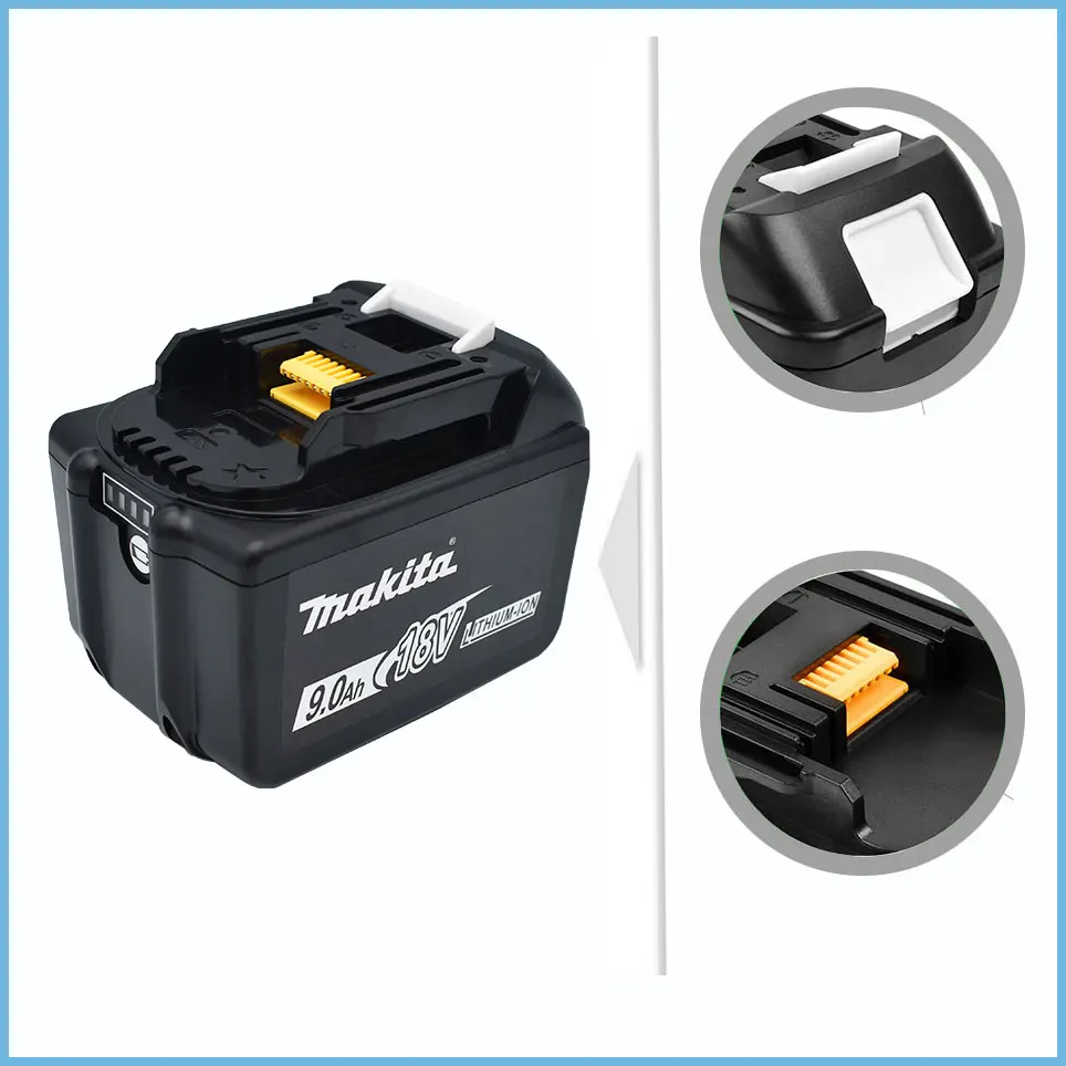 Makita 18V battery 9.0Ah lithium-ion battery BL1815 Makita charging 18V  battery BL1830 BL1835 cordless drilling rig battery