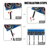 Motorcycle Fuel Carburetor Synchronizer Synchronizer Tool with Hose For 4 Cylinder Engines Machines Vacuum Balancer Gauge 3