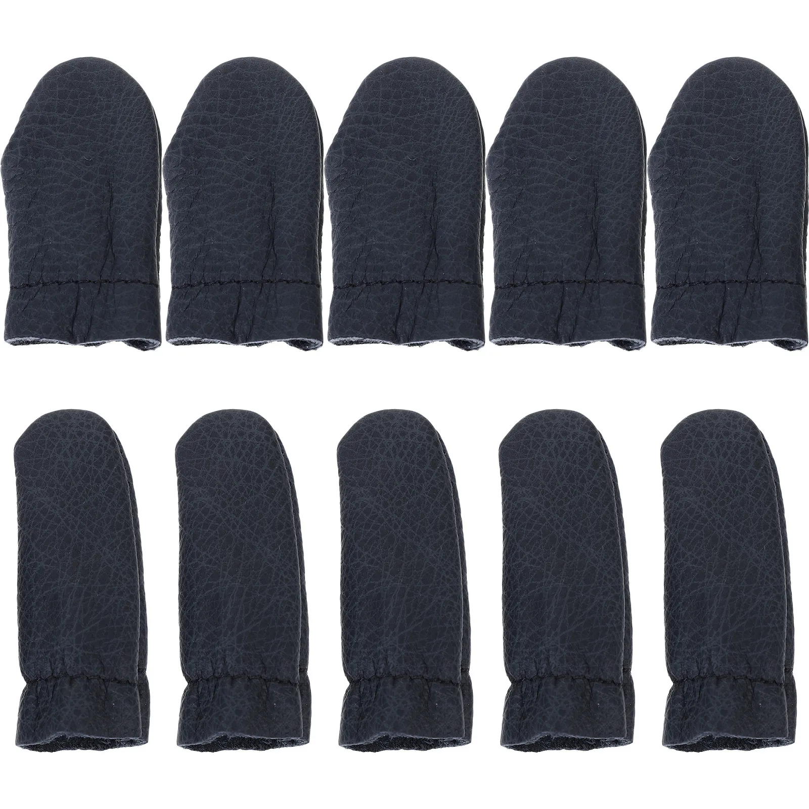 10Pcs 고품질 PU 손가락 보호대 바늘 펠팅 바느질 자수 퀼팅 뜨개질 공예 용품