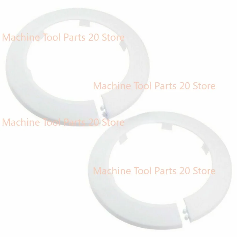 90-91mm Pipe Cover Decoration PP Radiator Escutcheon Water Pipe Cover White 2PCS