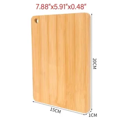 Premium Double - Sided Wooden Cutting Board - Thick, Durable, Versatile Kitchen Essential for Fruits and Vegetables (S 20CMx15CMx1.2CM)