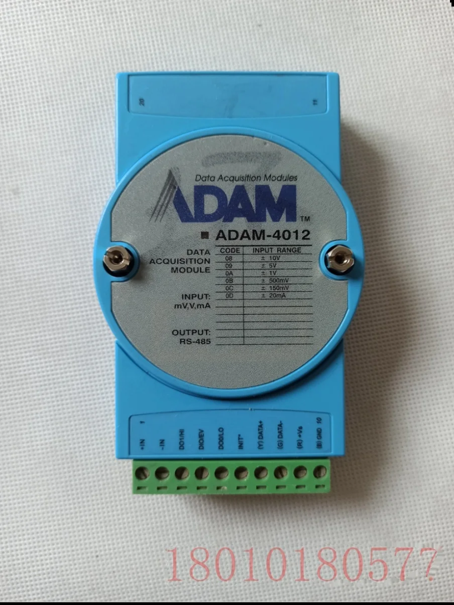 

The physical drawing of ADAM-4012 analog input acquisition data module of Advantech is wrapped