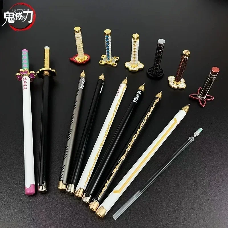 20 cm Unterschriftenstift Mitsuri Shinobu Tanjiro Legierung Echte Größe Kugelschreiber Anime Charakter Zubehör Bürobedarf Geschenke