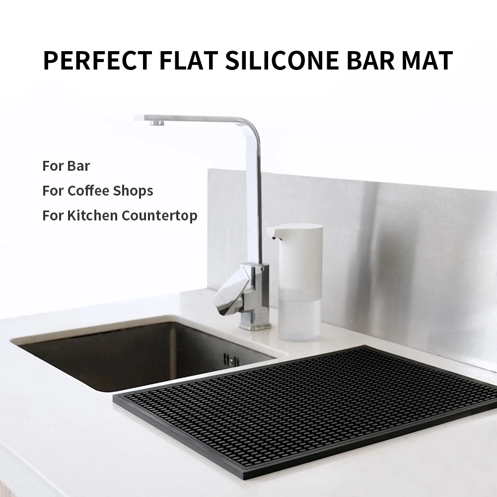 Heavy Duty Bar Mat Food-Safe Silicone Mat Bar Mats for Countertop