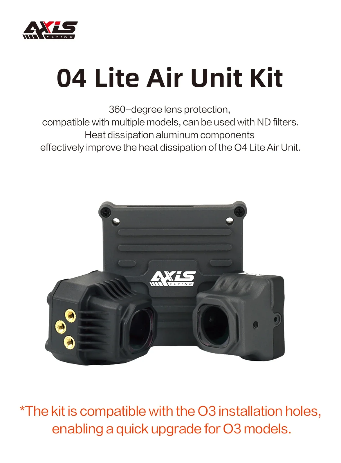 New Axisflying Adapts to O4 Lite Air Unit Case Lens Image DJI O4