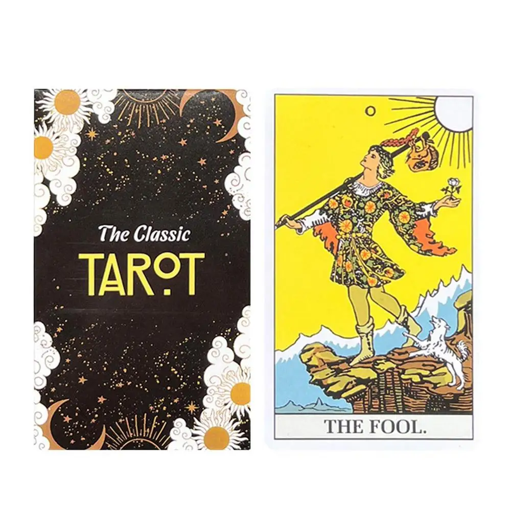 클래식 타로 카드, 신비한 운명, 심리적인 오라클 데크 보드 게임
