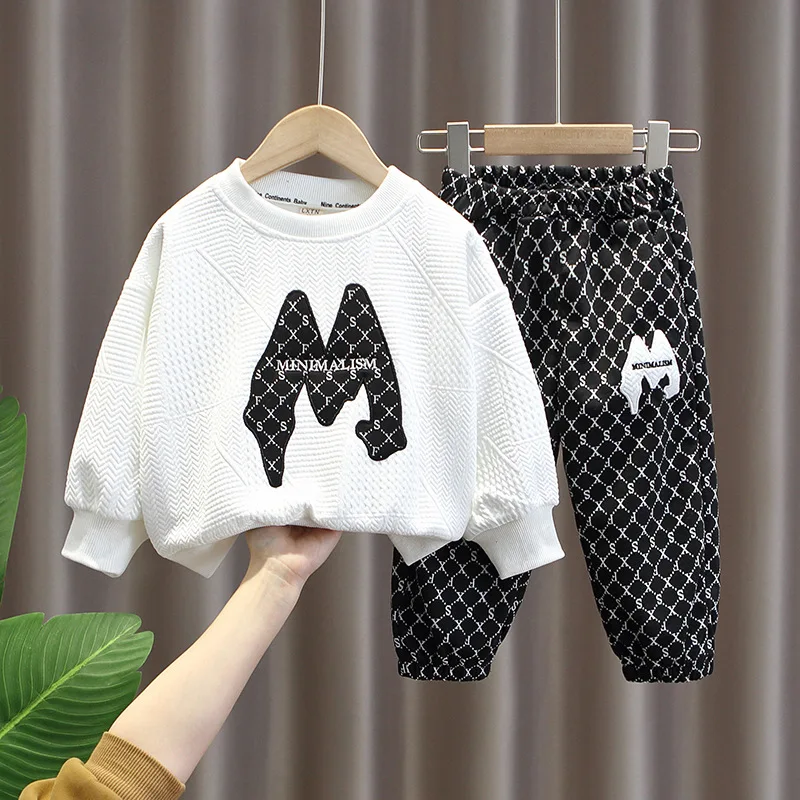 

2 шт./комплект, детский хлопковый спортивный костюм для мальчиков 2-9 лет