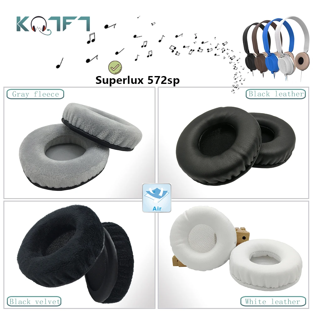 

KQTFT flannel 1 Pair of Replacement Ear Pads for Superlux 572sp Headset EarPads Earmuff Cover Cushion Cups