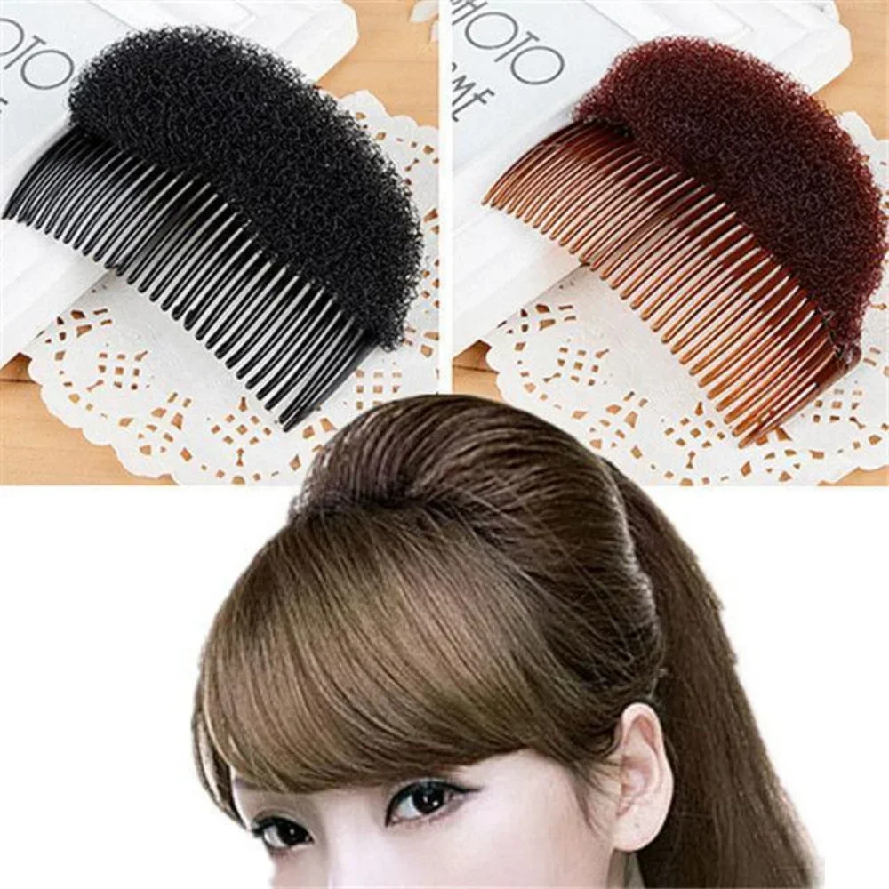 새로운 여성 롤빵 제조기 브레이드 헤어 패딩 DIY 헤어 범프 스폰지 공주 헤드 폼 패드 헤어 스타일링 도구에 대한 결혼식 삽입