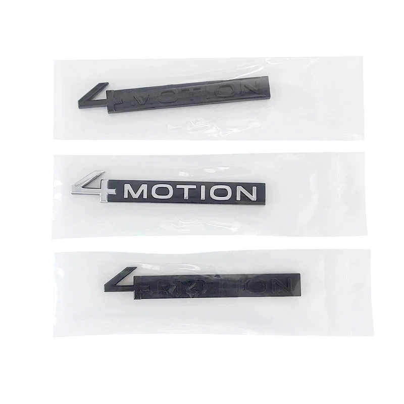 3D Abs Nero 4 Motion Logo 4 Motion Sticker Car Trunk Fender Badge Per Volkswagen Golf Mk4 5 Tiguan 4 Motion Emblem Accessori