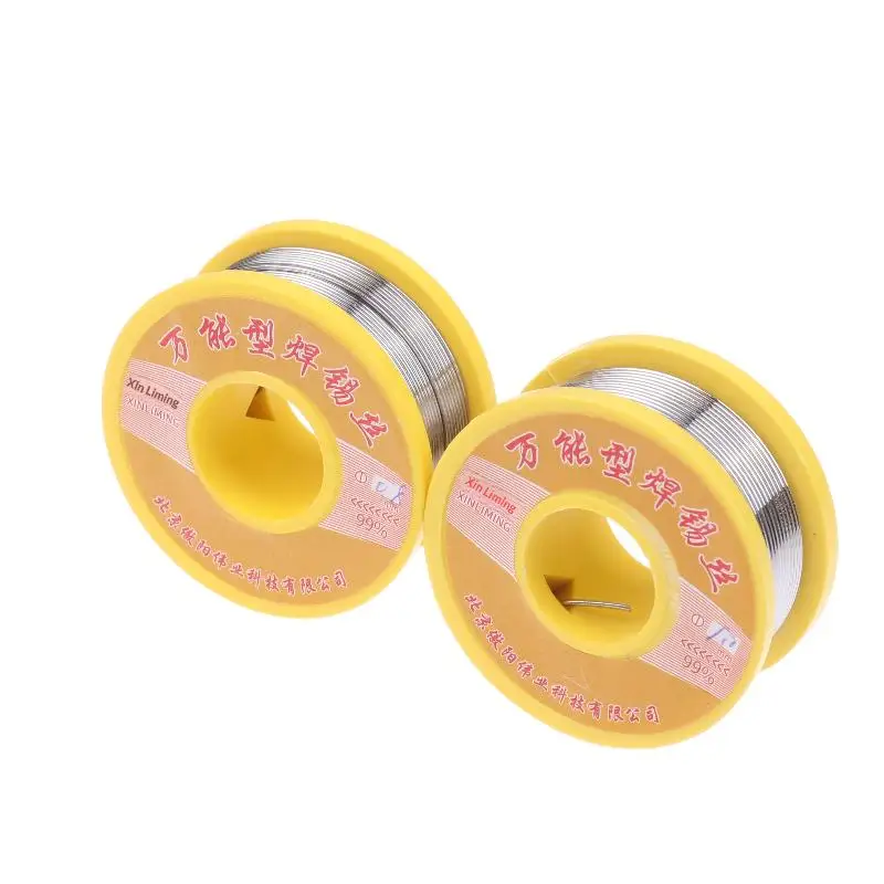 50G 주석 와이어 솔더링 와이어 플럭스 함유 로진 코어 솔더 롤 노클린 전기 수리용 솔더 0.8/1.0mm
