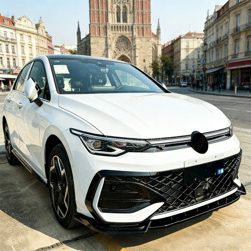폭스바겐 골프 8.5 MK8.5 GTI R-라인 2024 2025 2026 프론트 범퍼 립 턱 스포일러 레이싱 스타일 스플리터 디퓨저 자동차 액세서리 키트