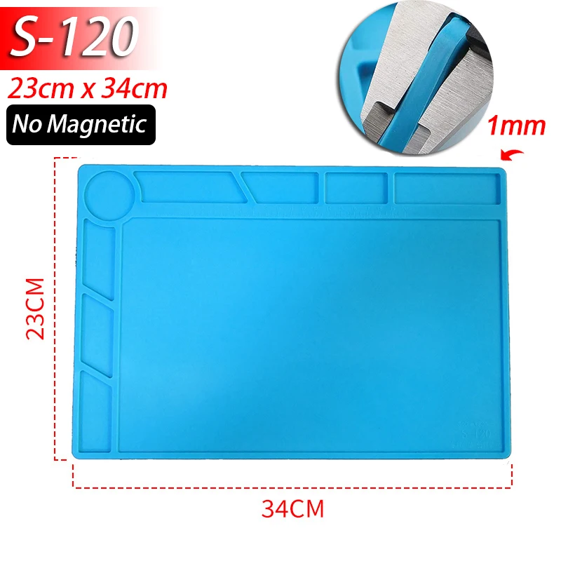 Heat-Resistant Magnetic Silicone Work Mat