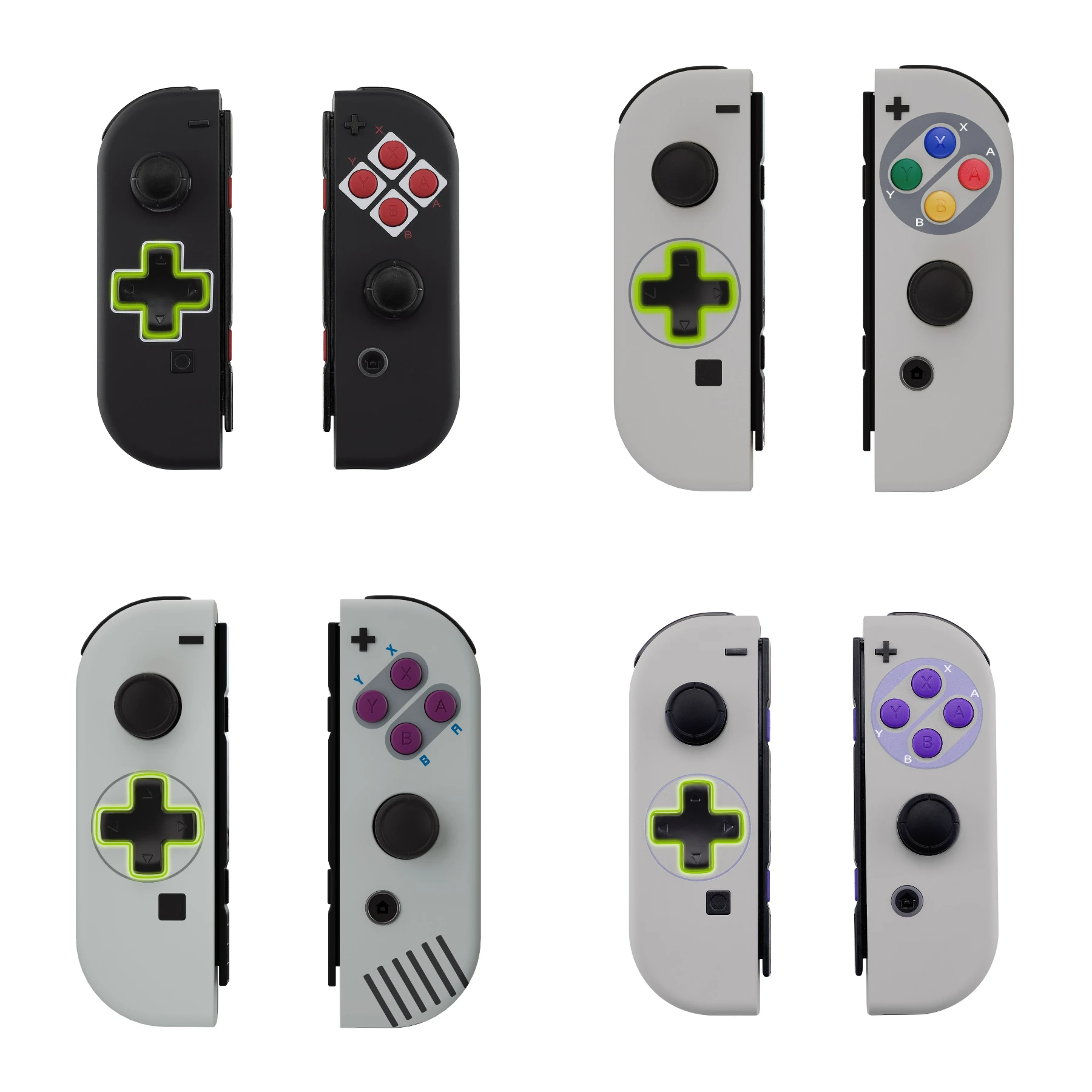 Extremerate náhrada bydlení joycon lastura knoflíků měkké dotek regulátor pouzdro pro NS spínač joycon/oled joycon -classic řada