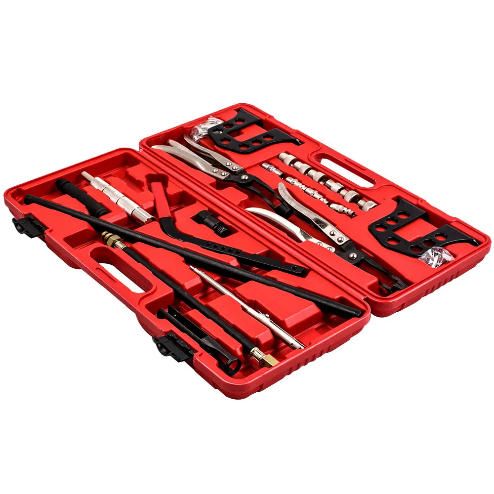 

Cylinder Head Service Set Valve Spring Compressor Removal Installer Kit for BMW