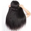 PerisModa 100% Straight Human Hair Bundles 1/3/4 Pcs Weave Bundles Human Hair Extensions Brazilian Remy Natural Black Human Hair 4