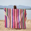 American Mexican Rainbow Striped Blanket, Cotton Party Table Runner, Sofa Cobertor, Hanging Tapestry, Bed, Plane, Tassel, Travel 2