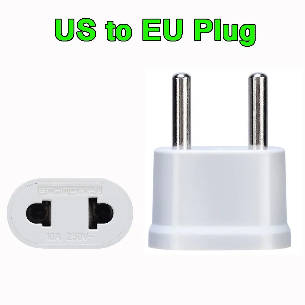 Mini Travel US To EU Adaptor Charger Conversion plugs Adapter Plug Converter Socket