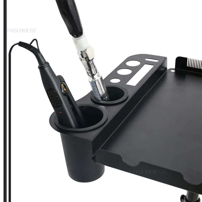 Creative Hair Stylist Professional Hairdressing Salon Trolley Hotel Multifunctional Storage Rack Fashion Home Lifting Tool Cart