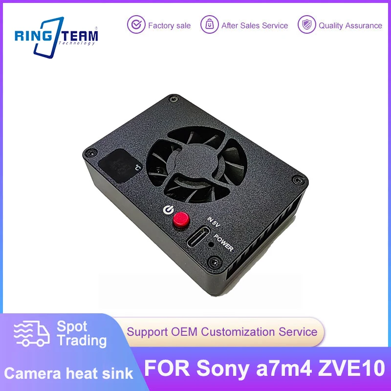 Camera Heat Sink suitable for Sony a7m4 ZVE10 live streaming cooling fan A7C2 A7S3 FX30