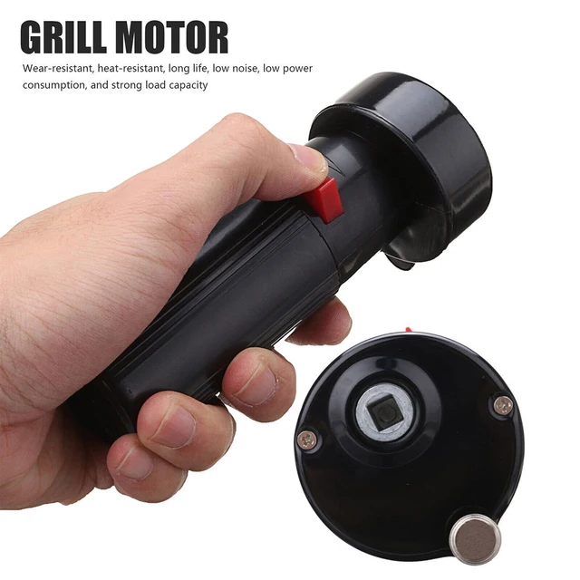 Bbq Forgó Motor Vagy Forgóvilla Szett Elektromos Rotisserie Grill Rúd 1,5 V D Méretű Barbecue Rotator Tartós Met - Image 2