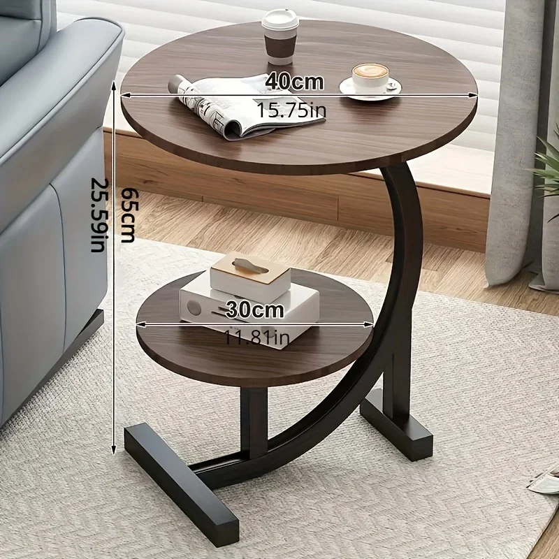 C-Shaped Side Table Metal Frame Sofa Table Tea For Living Room Bedroom Home Office Decorative side table c shaped end table for couch bed tv tray for eating on couch small end tables small spaces easy assembly