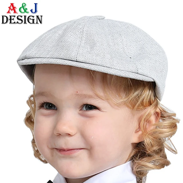 男の赤ちゃんキャスケット帽子子供ヘリンボーンフラットキャップ幼児レトロベレーアクセサリー幼児はソフト裏地厚く暖かい帽子 AliExpress  Mobile