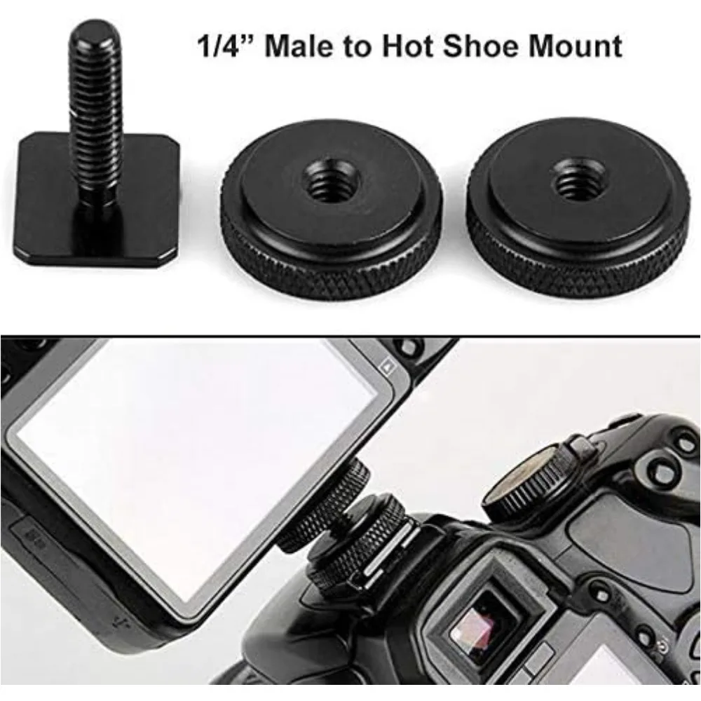 1/4&lsquo;&rsquo;3/8&lsquo;&rsquo; Male to Female Camera Screw Mount Set Converter Threaded Screws Adapter Flash Shoe Mount for Camera Tripod Monopod 1/4&lsquo;&rsquo;3/8&lsquo;&rsquo; Male to Female Camera Screw Mount Set Converter Threaded Screws Adapter Flash Shoe Mount for Camera Tripod Monopod camera screw mount screw mount adapter metal screw adapter camera mount bracket