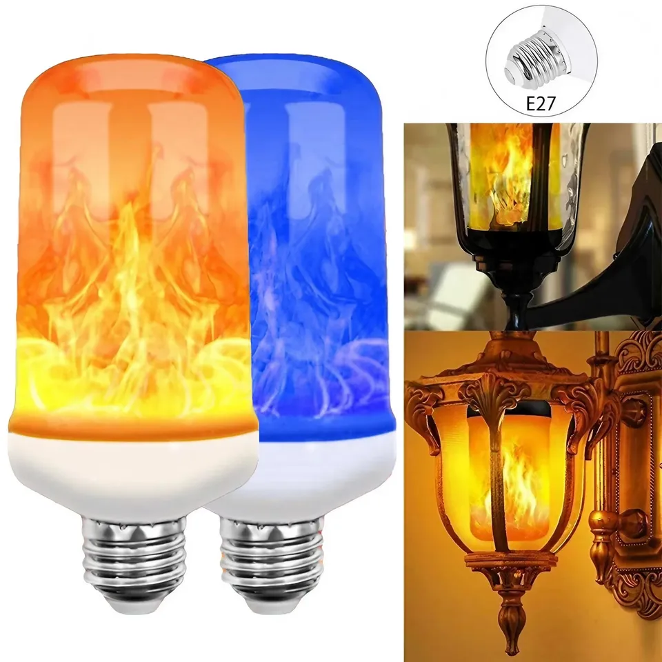 Creative Flame Effect Light E27 Base 5W Energy Saving Brightness Perfect Home Decoration Parties Garden STONEGO
