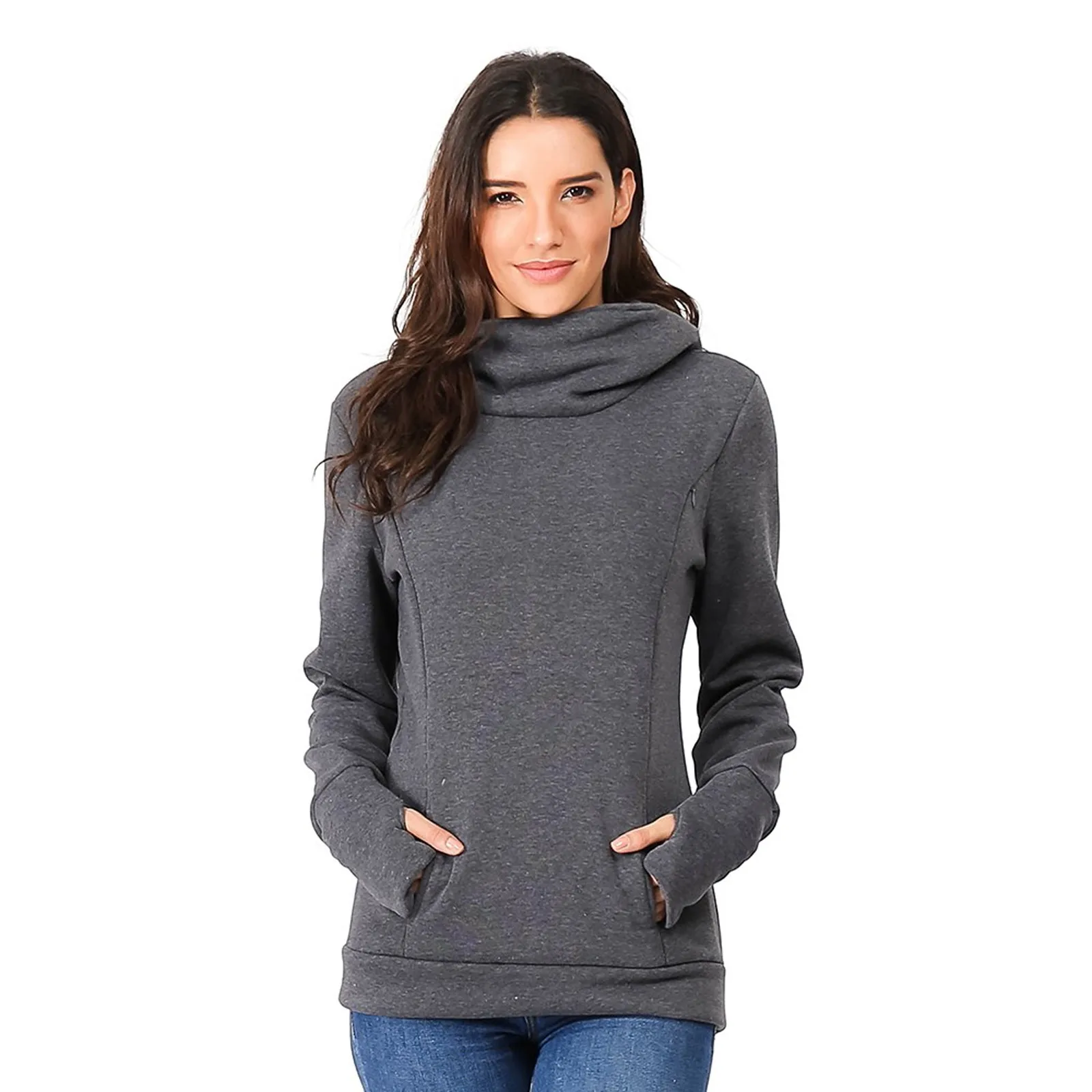 Baggy Maternity Pants Sweatshirts Sleeves Hoodie Maternity Hooded Breastfeeding Long Women's blouse Mouse Shirt Youth