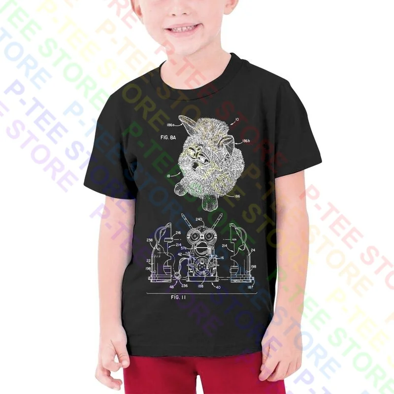 Furby Patent Furby Comfy Teenage T-Shirt Child Tee Best Retro Premium Streetwear