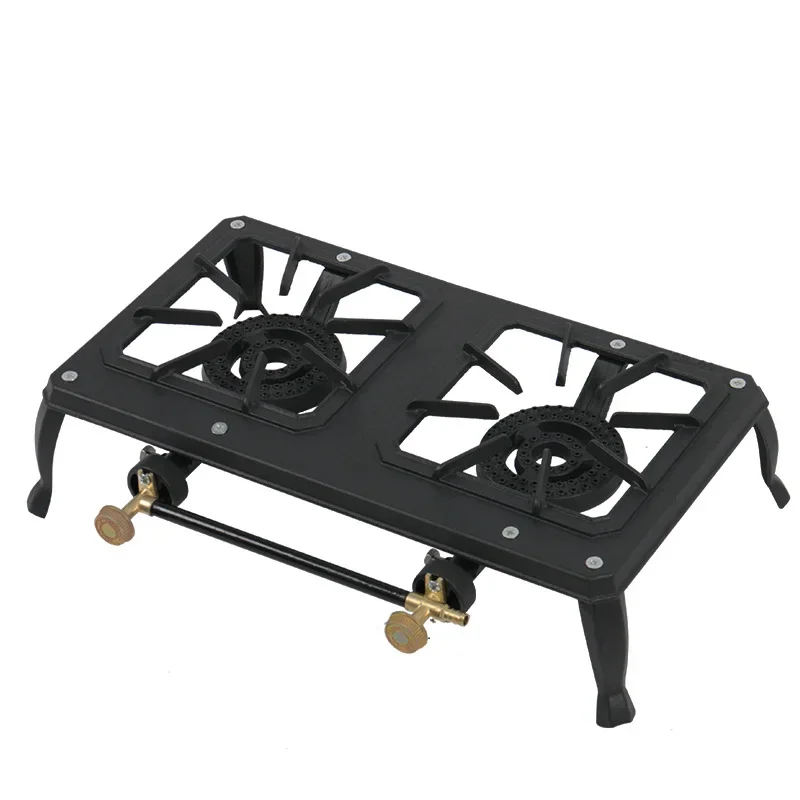 Cast Iron Household Large Firepower Natural Gas Stove Outdoor Camping Barbecue LPG Stove 2