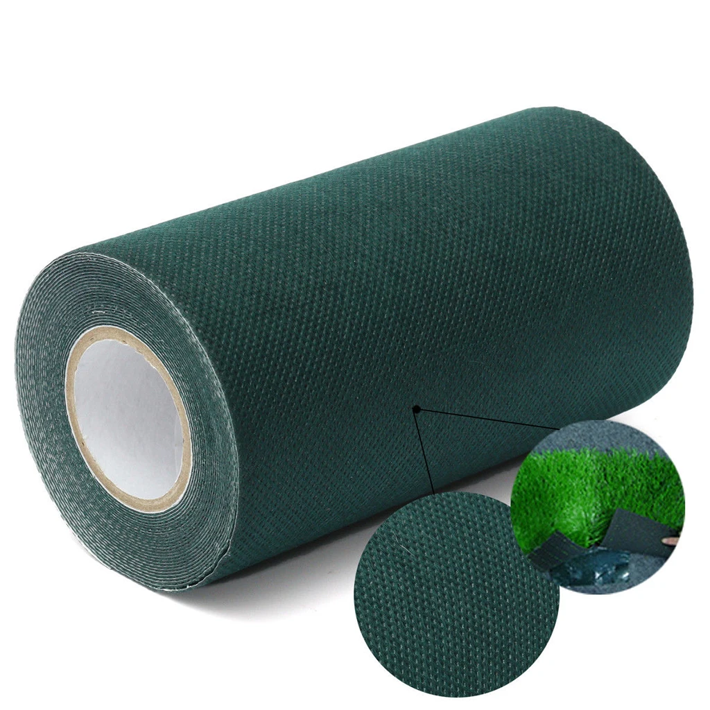 Artificial Grass Seaming Tape Self-Adhesive Tape-15cm x 10m, Green