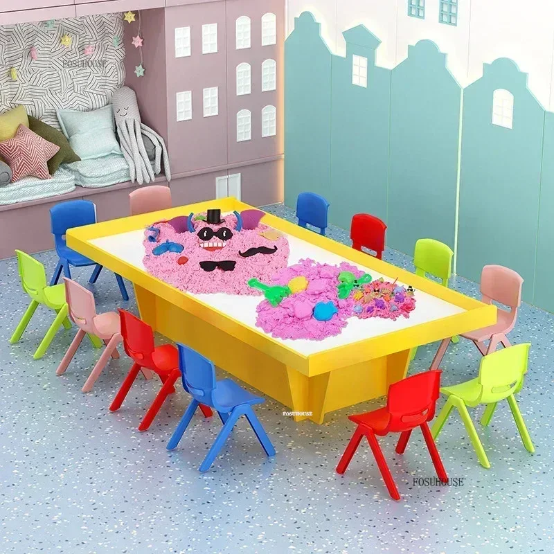 Plastic Children's Tables Space Sand Table Playground Equipment Game Table Shopping Mall Modern Children's Furniture