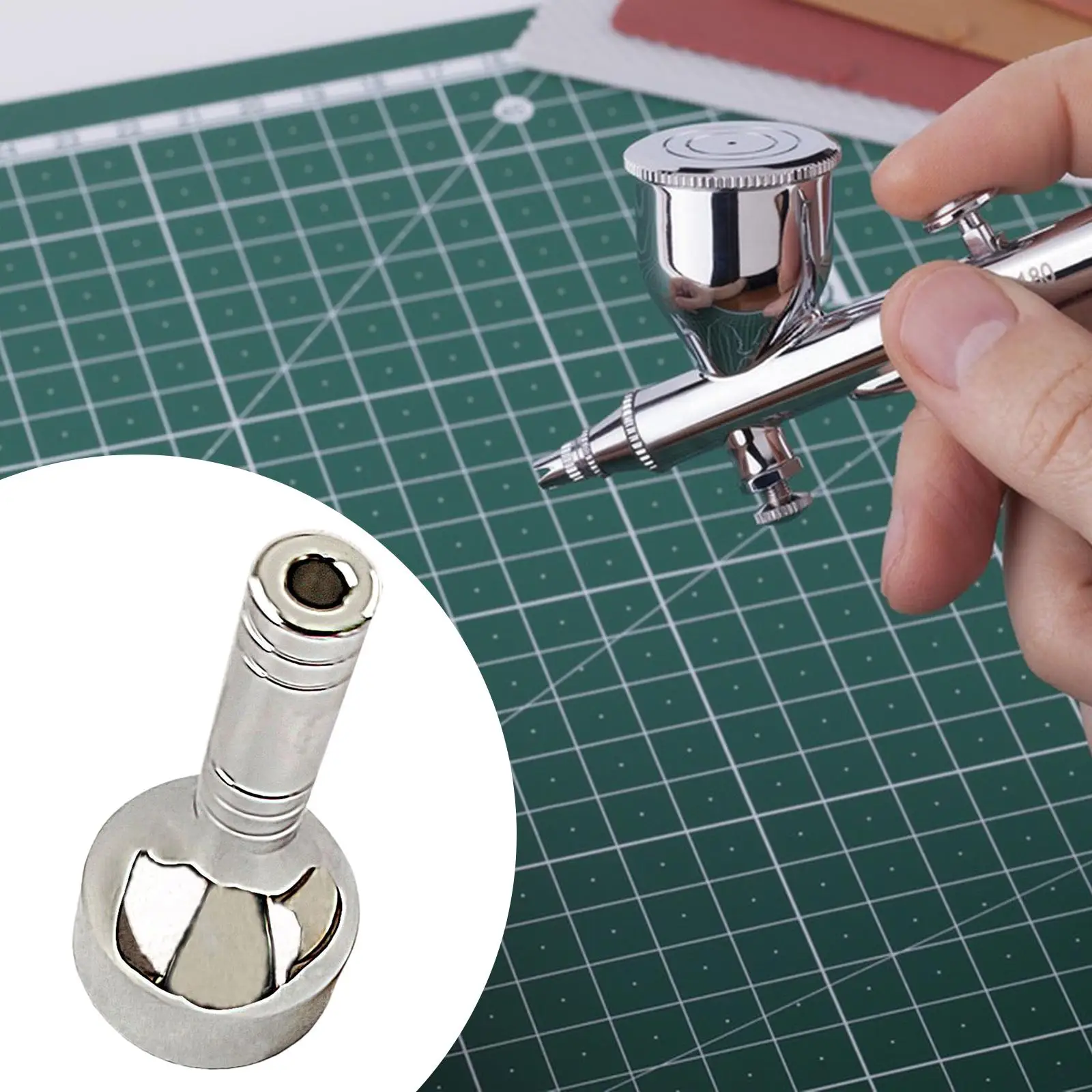 휴대용 에어브러시 홀더 스테이션 베이스 모델 페인팅 작업 공간용 소형 금속 디스플레이 브래킷