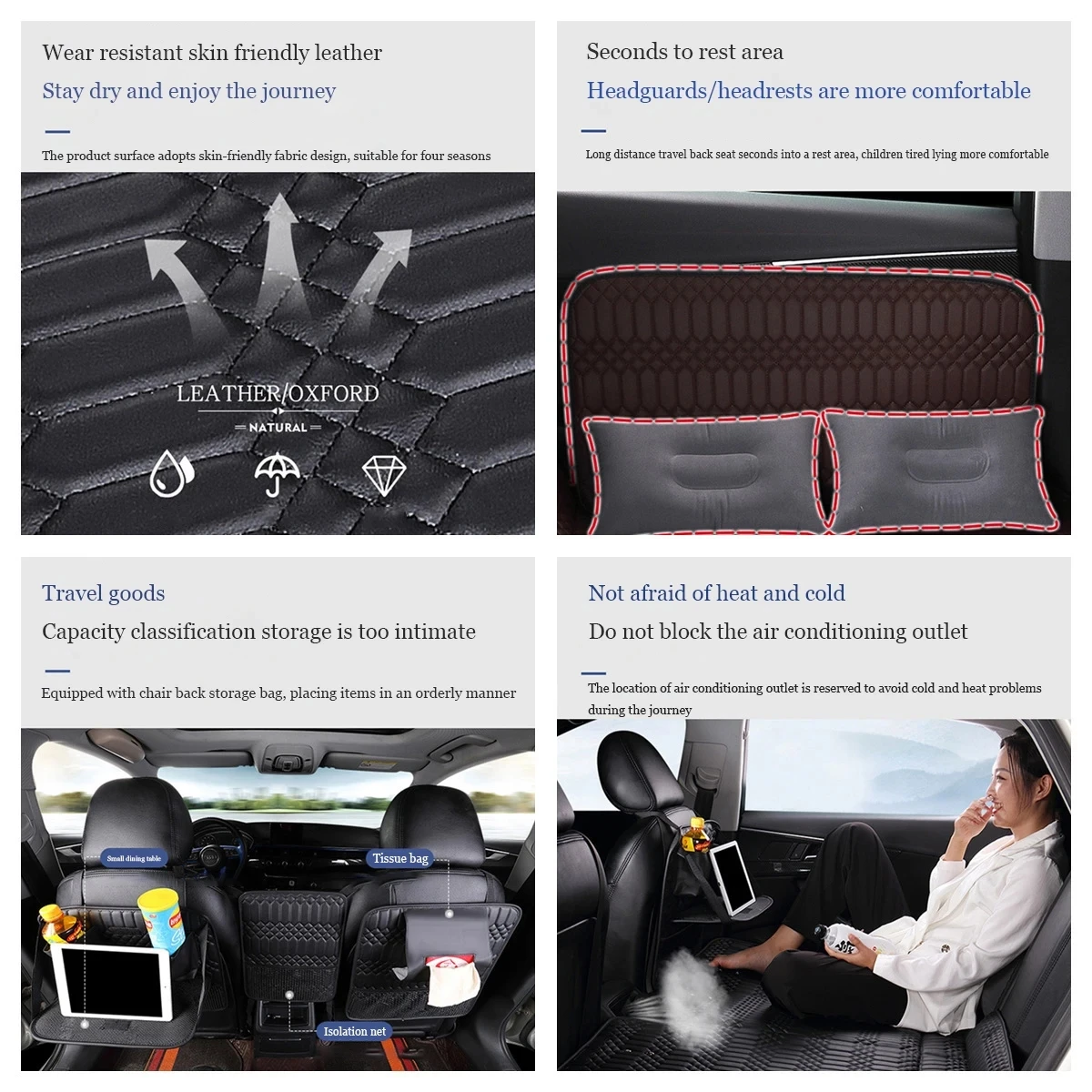 Car rear seat folding bed car interior rear sleeping mat Car travel bed non-inflatable mattress car sleeping artifact portable