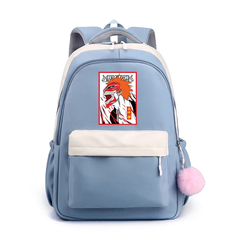 

Рюкзак для девочек и мальчиков с рисунком аниме отбеливатель, школьные ранцы для книг, сумка для ноутбука для подростков, отбеливающий комикс для колледжа, ранец с рисунком отбеливателя