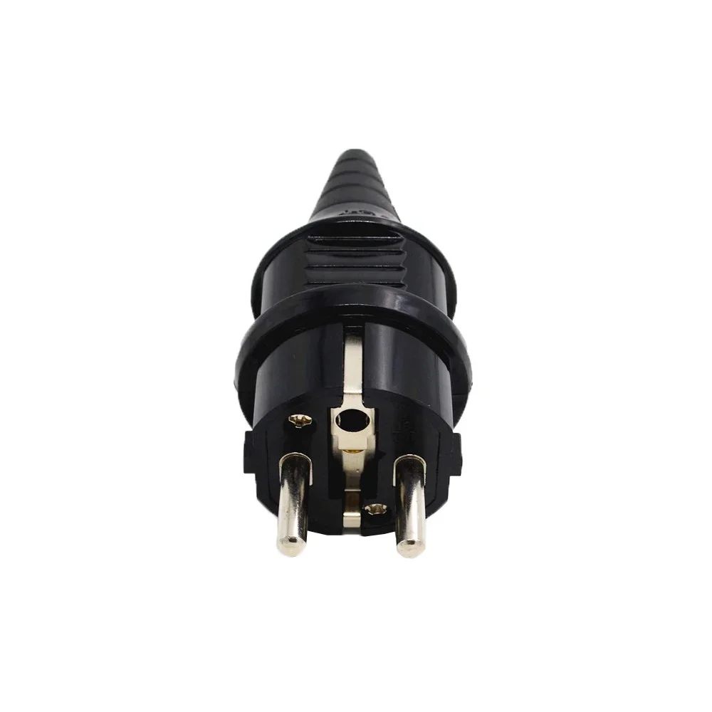 

2PCS AC Power Connector Plug with Socket Power Cord Convertor 16A 250V Electric Rewireable Plug French Standard Adapter Socket