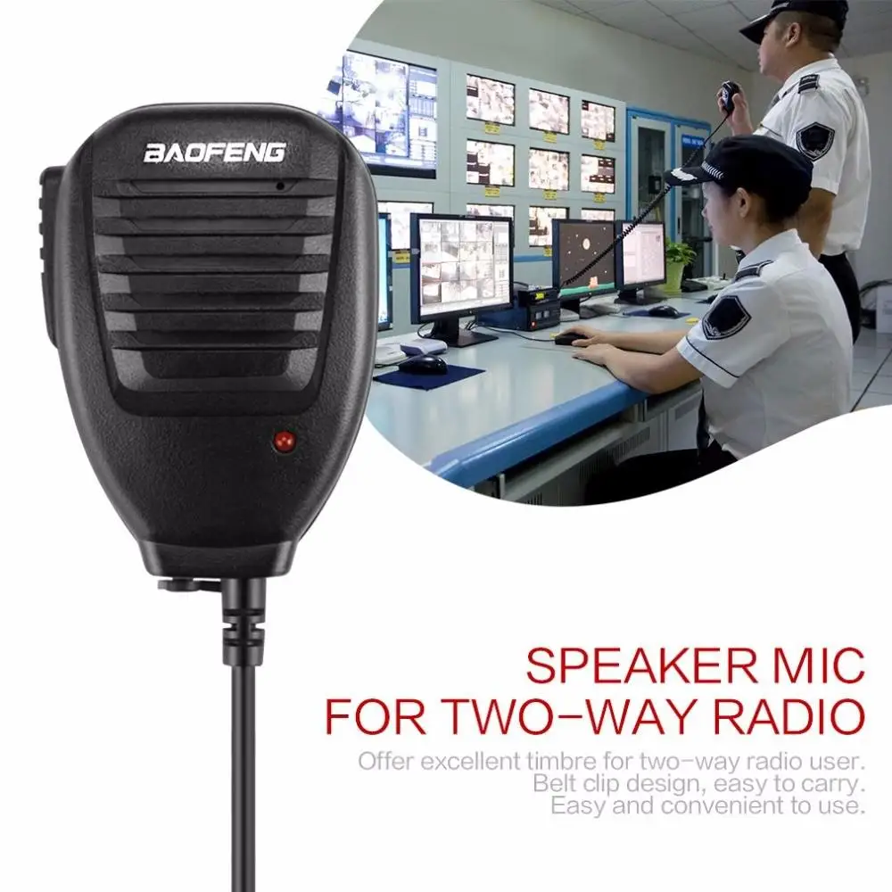 

BaoFeng Walkie Talkie 50km Microphone Speaker For Baofeng UV-5R BF-888S Midland Radio Communication Accessories