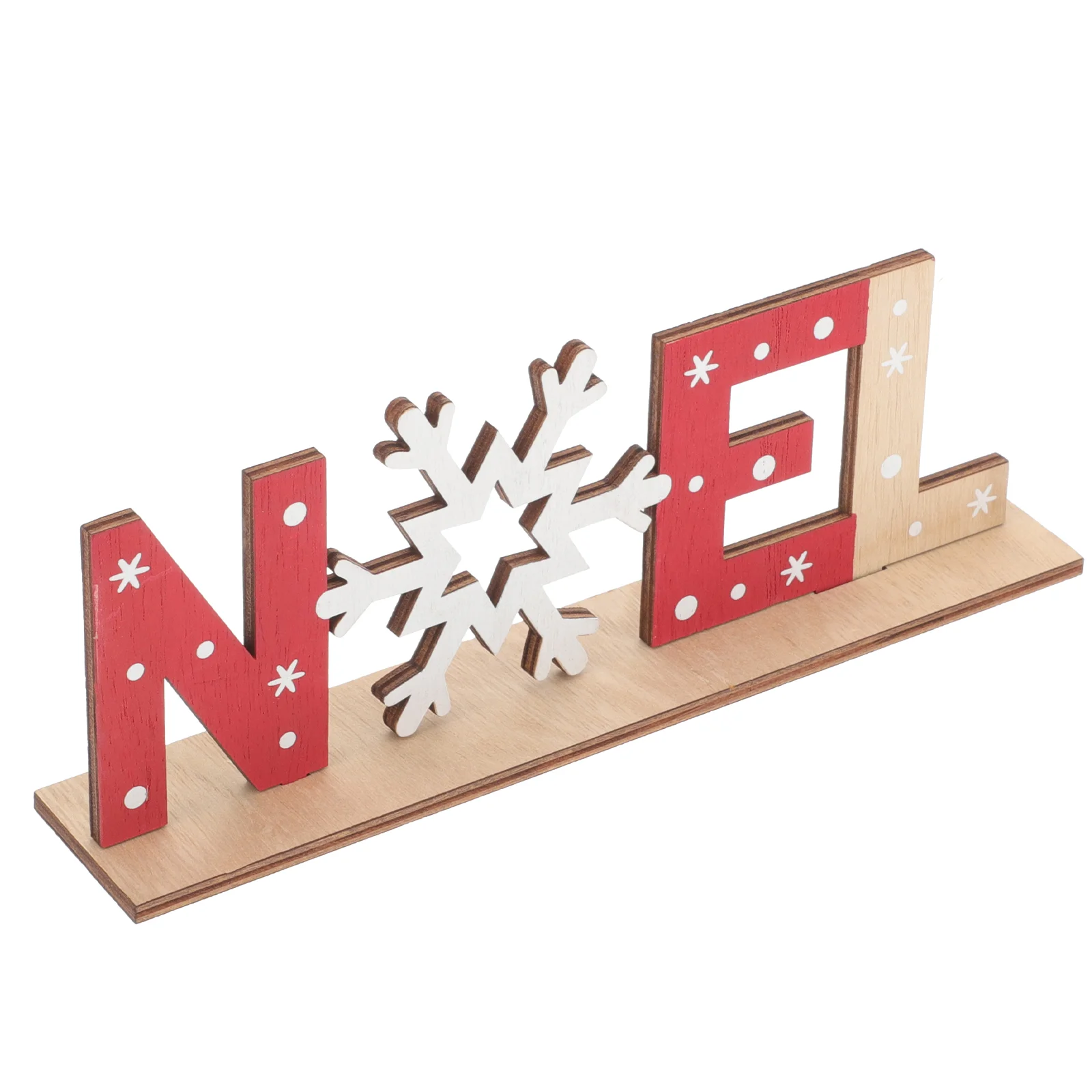 

Christmas Decor Snowflake Snowman Plaque Table Xmas Party Noel Decoration Clearance Desk Topper