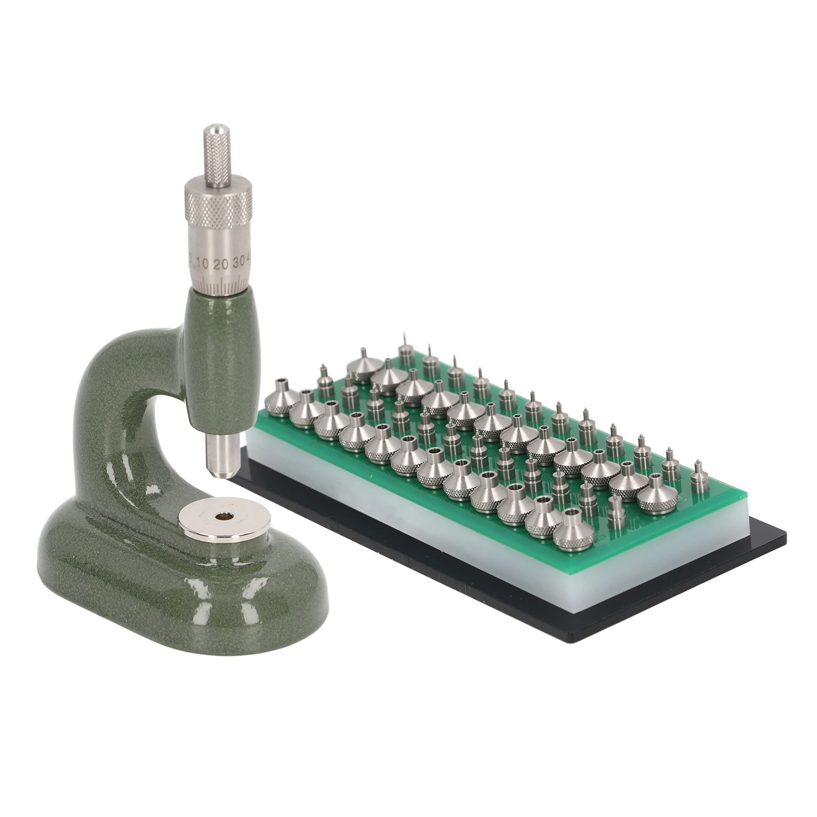 

Watch Rhinestone Setting Machine Gemstones Depth Setting Machine with 48Pcs Jewelry Dies Watch Repair Tool for Watchmakers