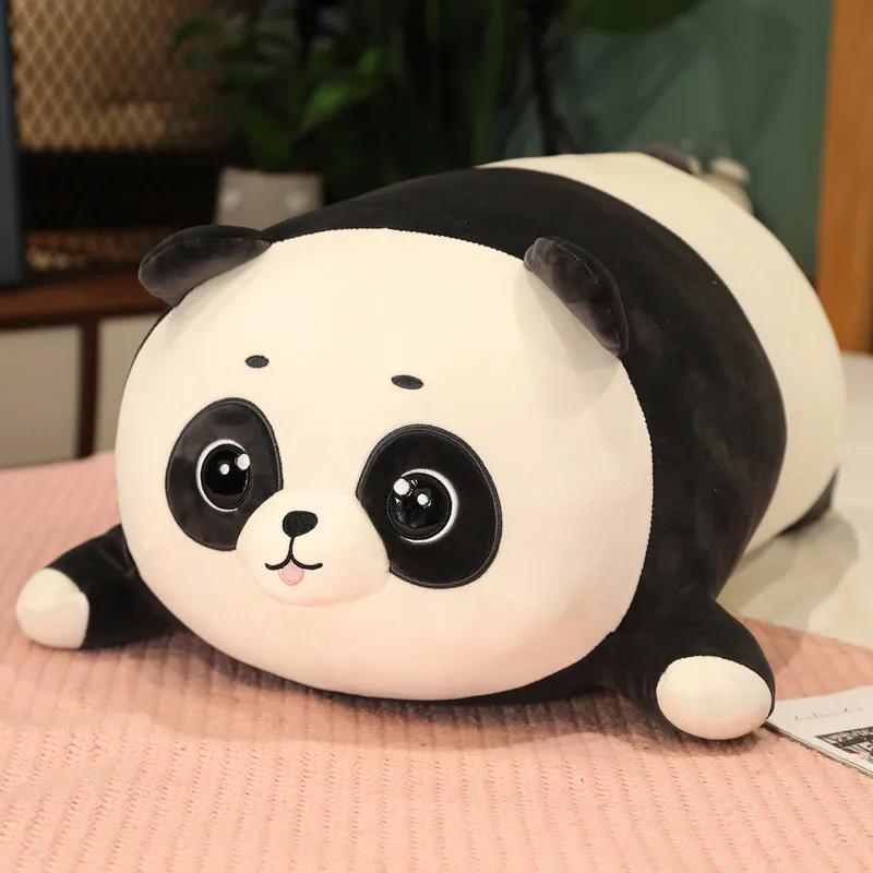 Simulação animal cabeça travesseiro porco urso panda boneca macio realista  brinquedo crianças presente de aniversário decoração para casa - AliExpress