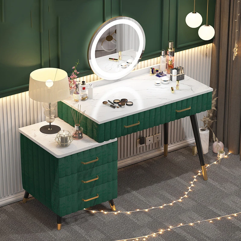 Cassetti Make Up Vanity Desk Chair Corner Mobile Bedroom Dresser Piccolo Specchio Luminoso Modern Coiffeuse De Chambre Furniture