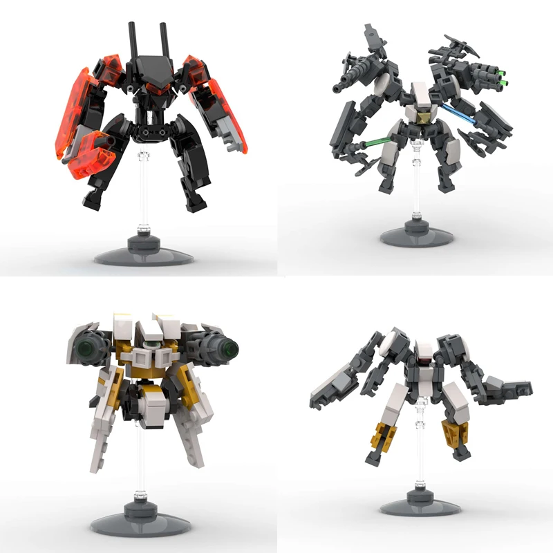 

Mecha Warrior Blocks Model Boy Toys MOC Robot Action Anime Figure Building Blocks Kids Toys DIY Assembly Bricks Toy For Children